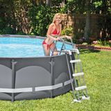 Intex Deluxe Pool Ladder - met verschuifbare treden - 91 cm/107 cm wandhoogte