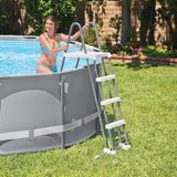 Intex Deluxe Pool Ladder - met verschuifbare treden - 122 cm wandhoogte