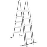 Intex Zwembadladder 132 Cm Staal Grijs/wit