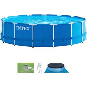 Intex Metal Frame™ Pool - Opzetzwembad - Ø 457 x 122 cm met filterpomp