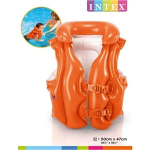 Zwemvest Intex Deluxe Oranje 3-6 Jaar