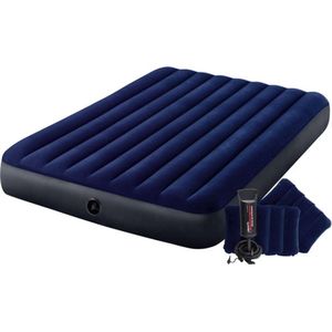 QUEEN DURA-BEAM CLASSIC DOWNY AIRBED W/ HAND PUMP