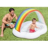 Opblaasbaar Zwembad - Intex - 142 X 13 cm (Met Regenboog Zonnescherm)