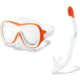 Intex 55647 Aquaflow Sport Wave Rider Duikbril en Snorkel Oranje