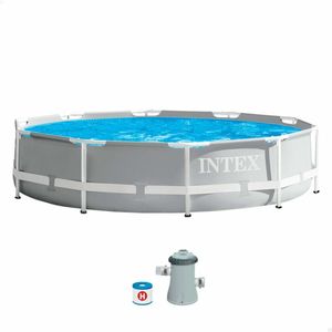 Intex Prism Frame 305x76cm Zwembad Set - Rond - Inclusief filterpomp