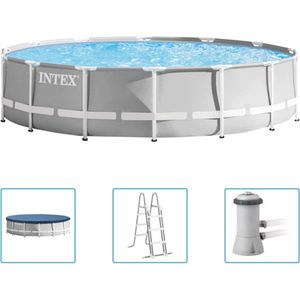 Intex Prism Frame™ Premium Pool Set - Opzetzwembad - Ø 427 x 107 cm met filterpomp