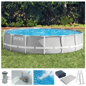 Intex Prism Frame™ Premium Pool Set - Opzetzwembad - Ø 457 x 107 cm met filterpomp
