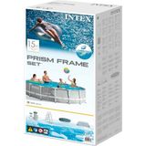 Zwembad Verwijderbaar Intex Prism Frame 14.614 l Grijs 457 x 107 cm