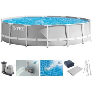 Intex Prism Frame™ Premium Pool - Opzetzwembad - Ø 610 x 132 cm met filterpomp