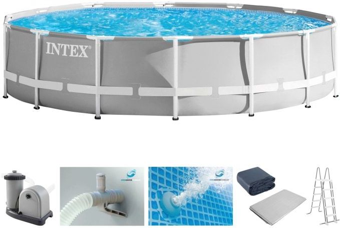 GRE - Prism Frame Swimmingpool-Set 610 x 132 cm 26756GN intex
