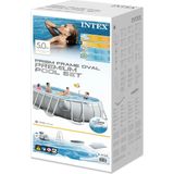 Intex Prism Oval frame zwembad - 503 x 274 x 122 cm - Opzetzwembad met filterpomp