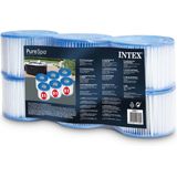 Intex - 29011 PureSPA Filterkartusche Typ S1, 6er Blau, Weiß