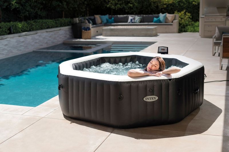 Intex - Whirlpool Pure spa Bubble Jet Massage 201x71cm aufblasbar 4 Personen 28458