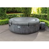 Intex - 28440 Whirlpool Pure spa Bubble Massage GreyWood 196x71 cm aufblasbar