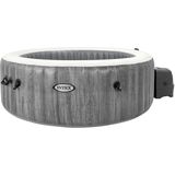 Intex - 28440 Whirlpool Pure spa Bubble Massage GreyWood 196x71 cm aufblasbar