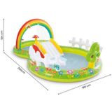 Aufblasbarer Pool Spielplatz Regenbogenland, 290 x 180 x 104 cm