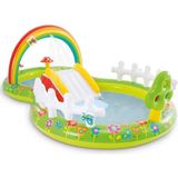 Aufblasbarer Pool Spielplatz Regenbogenland, 290 x 180 x 104 cm