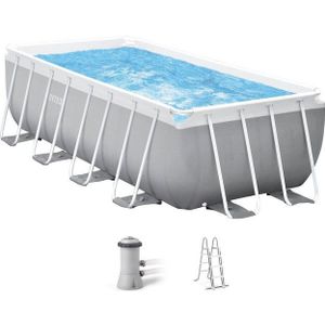 Intex Prism Frame™ Rectangular Premium Pool Set - Opzetzwembad - 400 x 200 x 122 cm met filterpomp