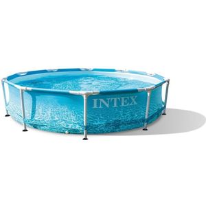 Intex Beachside Metal Frame™ Pool Set - Opzetzwembad - Ø 305 x 76 cm met filterpomp