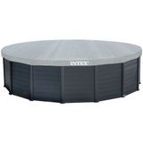 Intex Graphite Panel Pool 478x124 cm met zandfilter, ladder, afdek- en grondzeil - Model 2022