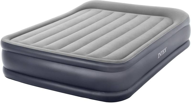 64136ND DuraBeam PillowRestRaised Luftbett (l x b x h) 203 x 152 x 42 cm Grau - Intex
