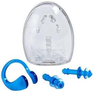 Intex - Oordopjes - Blauw - Kunststof - Met Neusclip en Opbergdoosje