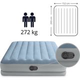Intex Mid-rise Comfort Air Bed Grijs 152x203x36 cm