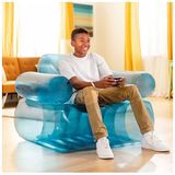 Intex Transparante blauwe stoel, opgeblazen afmetingen: 109 cm x 107 cm x 79 cm (66503NP)