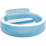 Intex - Swim Center Lounge Family Pool Planschbecken Rückenlehne 224 x 216 x 76 cm