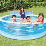 Intex - Swim Center Lounge Family Pool Planschbecken Rückenlehne 224 x 216 x 76 cm