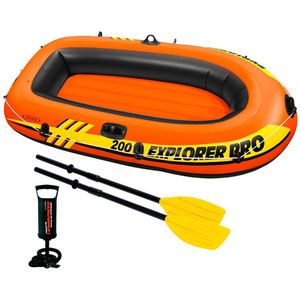 Intex Explorer Pro 200 Set - Opblaasboot - 196 x 102 x 33 cm - Inclusief peddels en pomp