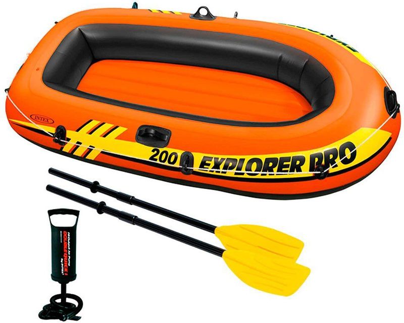 Intex Explorer Pro 200 Set - Opblaasboot - 196 x 102 x 33 cm - Inclusief peddels en pomp