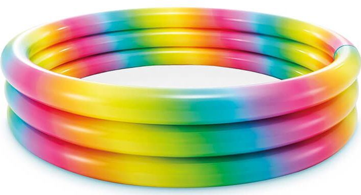 Intex aufblasbare Schwimmbad Regenbogen Ombre