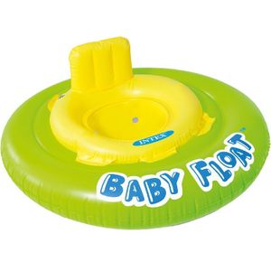 Intex Baby float zwemband - lime groen - max 15 kg - 76 cm