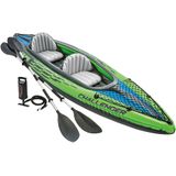 Intex Challenger K2 Kayak - 351 x 76 x 38 cm- Inclusief peddels en pomp