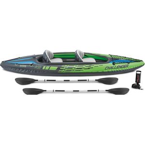 Intex Challenger K2 Kayak - 351 x 76 x 38 cm- Inclusief peddels en pomp