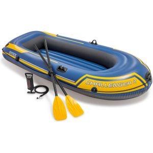 Intex Challenger 2 Boot Set - 236 x 114 x 41 cm - Inclusief peddels en pomp