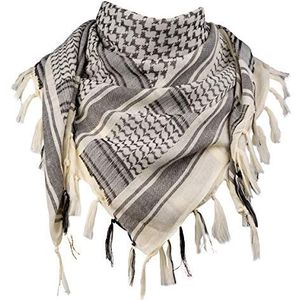 FREE SOLDIER Halsduk/huvudduk Shemagh, Pali Scarf Taktisk Scarf Arabian Desert Scarfs Unisex triangelscarf, 110 * 110 cm, beige