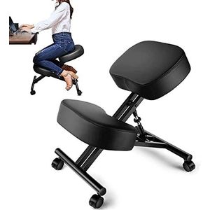 Himimi Kniestoel, ergonomische verstelbare kniekruk, houdingscorrectiestoel, orthopedische kniestoel voor thuis en op kantoor (basic)