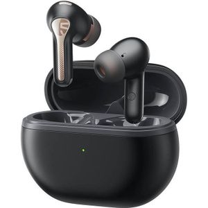 SoundPEATS Capsule3 Pro draadloze Oordopjes Bluetooth 5.3 Hi-Res Audio met LDAC, Wireless Earbuds in-ear Actieve Ruisonderdrukkende met 6 Microfoons, Transparantiemodus, Batterijduur van 52 Uur Zwart