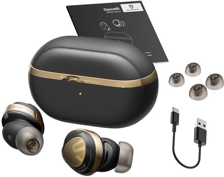 SoundPEATS - Opera 05 - Hoofdtelefoon - Zwart - Bluetooth v5.3