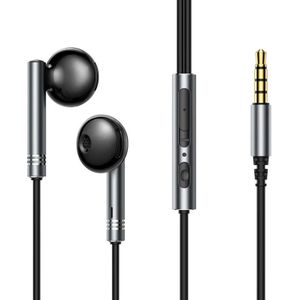 Joyroom Wired Earphones JR-EW06, Half in Ear (donker grijs)