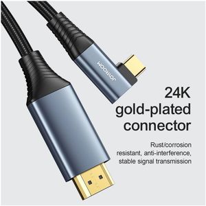 Joyroom USB Cable Type-C / HDMI / 4K / 2m SY-20C1 (grijs)