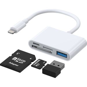JOYROOM - Lightning naar USB OTG kaartlezer - wit