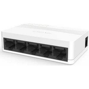 Hikvision DS-3E0105D-E, Netwerkschakelaar, Wit