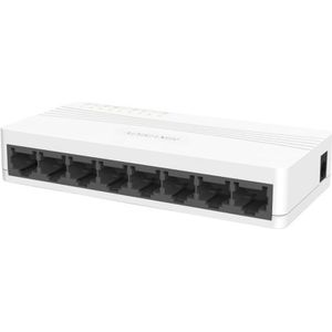 Hikvision - DS-3E0508D-E - Netwerkschakelaar - Wit - 8 Haven