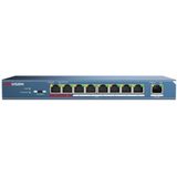 Hikvision DS-3E0109P-E/M Pro-serie 8 poort Fast Ethernet Smart unmanaged POE switch
