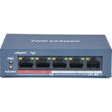Hikvision - DS-3E0105P-EM(B) - Switch - Zwart - 4-Poorts PoE