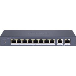 Hikvision DS-3E0310P-E/M netwerk-switch Unmanaged L2 Fast Ethernet (10/100) Power over Ethernet (PoE) Zwart