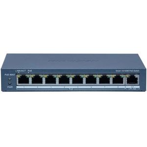 Hikvision DS-3E1309P-EI Switch - 9-poorts - 8x PoE - 100 Mbps - Netwerkbeheer